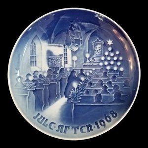 1968 Bing & Grondahl Christmas plate, designed by Henry Thelander mint cond
